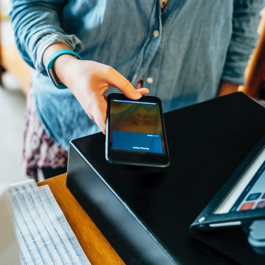 innovation girl using her phone
